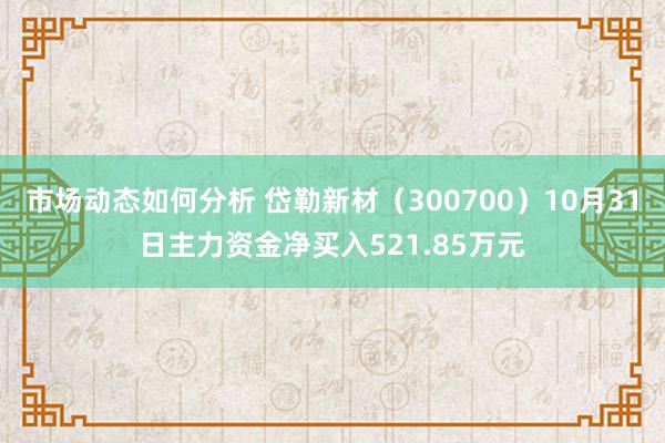 市场动态如何分析 岱勒新材（300700）10月31日主力资金净买入521.85万元