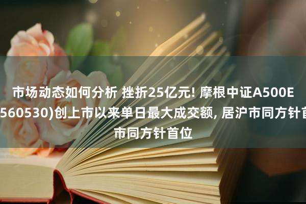 市场动态如何分析 挫折25亿元! 摩根中证A500ETF(560530)创上市以来单日最大成交额, 居沪市同方针首位