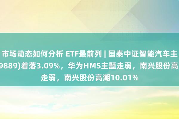 市场动态如何分析 ETF最前列 | 国泰中证智能汽车主题ETF(159889)着落3.09%，华为HMS主题走弱，南兴股份高潮10.01%