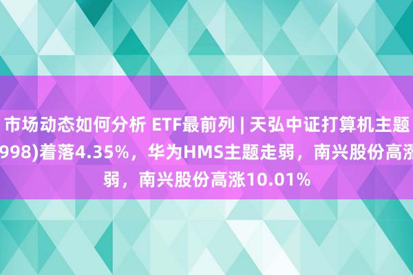 市场动态如何分析 ETF最前列 | 天弘中证打算机主题ETF(159998)着落4.35%，华为HMS主题走弱，南兴股份高涨10.01%