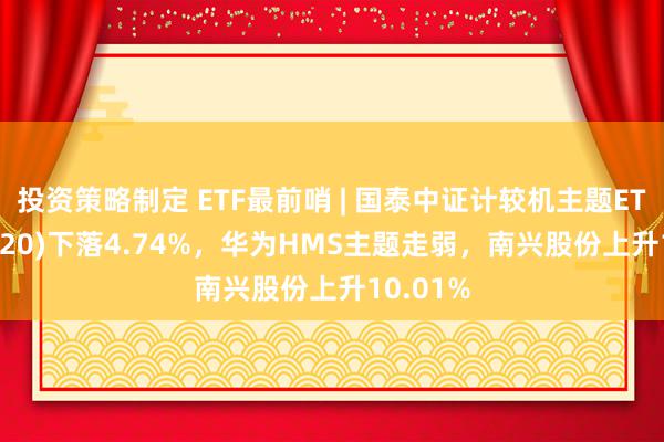 投资策略制定 ETF最前哨 | 国泰中证计较机主题ETF(512720)下落4.74%，华为HMS主题走弱，南兴股份上升10.01%