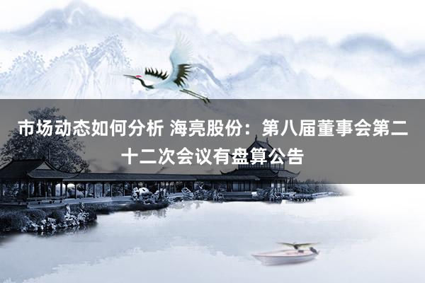 市场动态如何分析 海亮股份：第八届董事会第二十二次会议有盘算公告